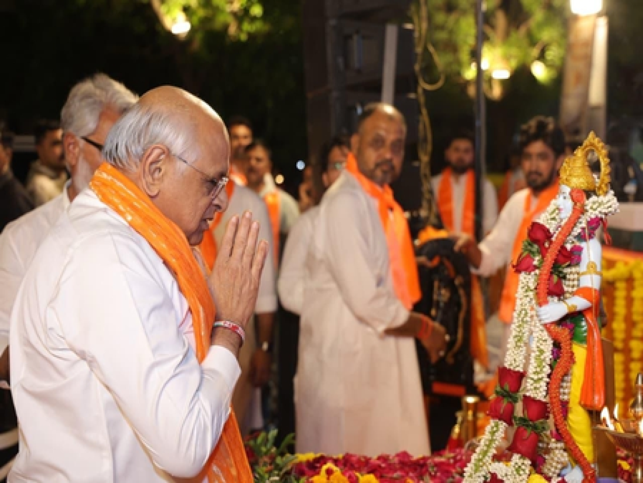 अहमदाबादमध्ये राम नवमी महोत्सवात मुख्यमंत्री भूपेंद्र पटेल यांची उपस्थिती
