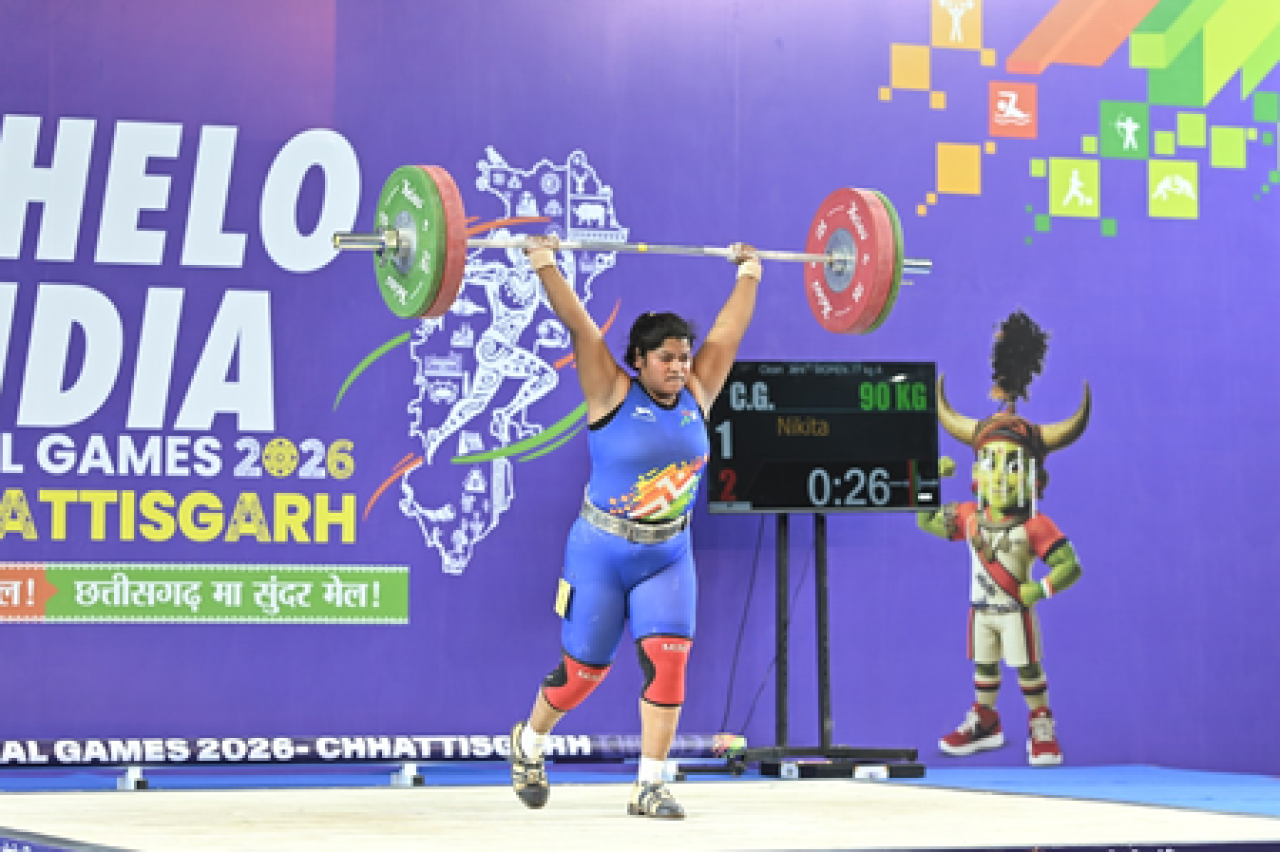 छत्तीसगढच्या निकिताने खेळो इंडिया ट्रायबल गेम्समध्ये स्वर्ण पदक जिंकले