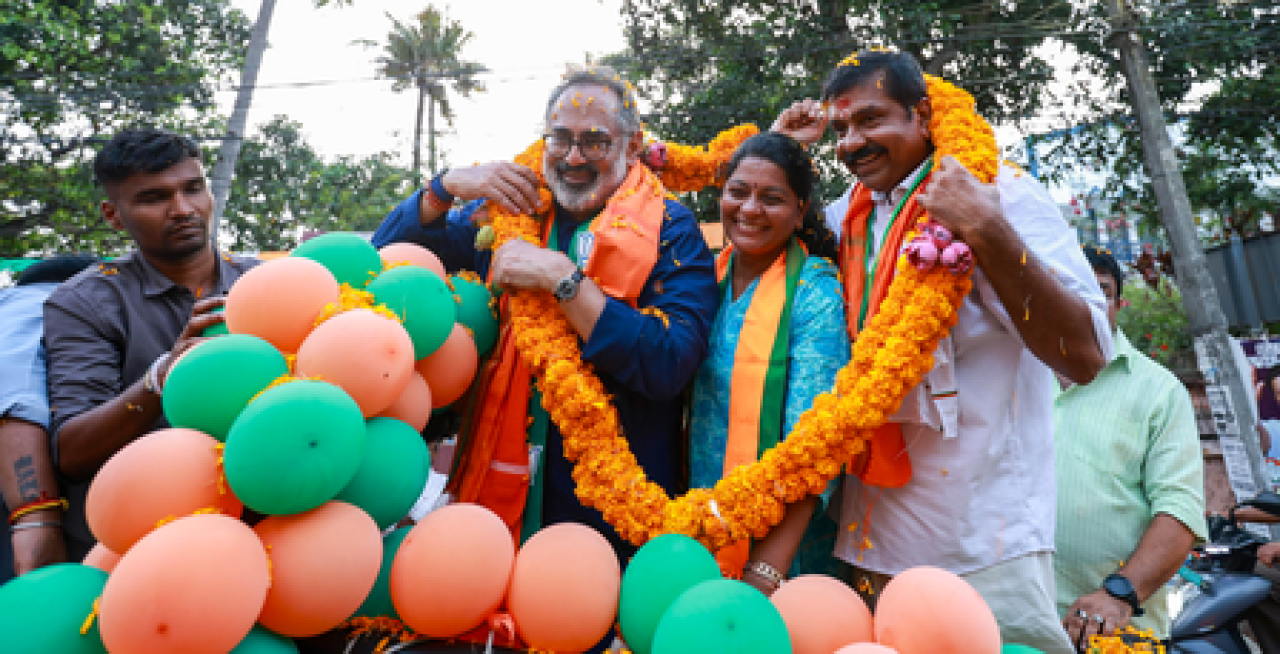 केरलमध्ये राजीव चंद्रशेखर यांचा वामपंथीयांवर हल्ला