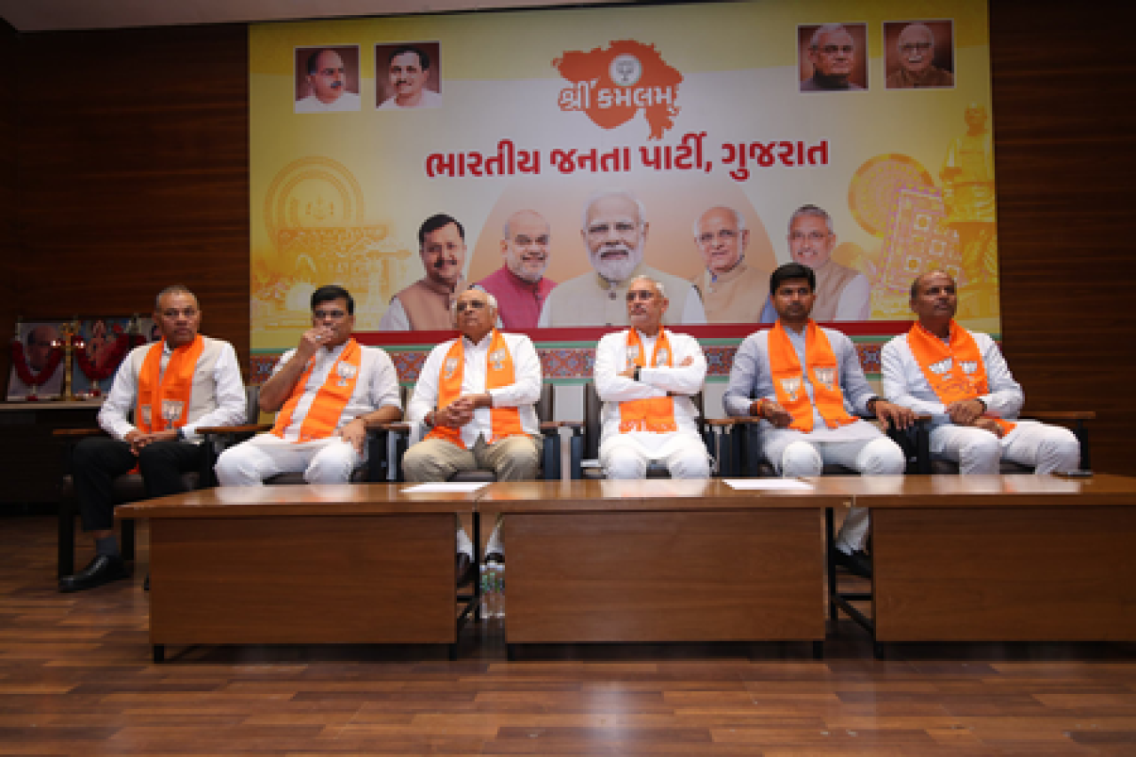 गुजरातमध्ये भाजपाचा 47वां स्थापना दिवस साजरा