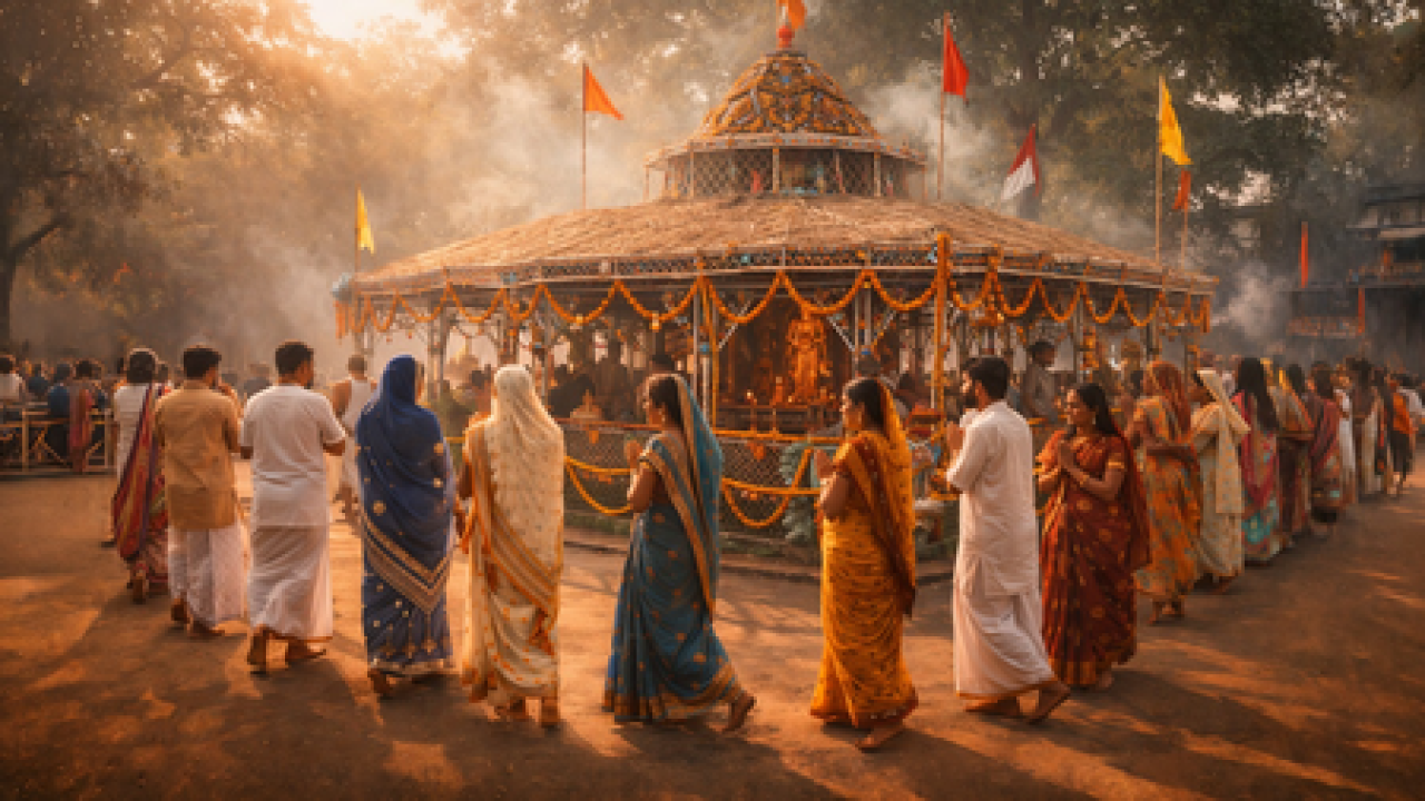 मंदिरांमध्ये प्रदक्षिणा का घड्याळाच्या दिशेने करतात?