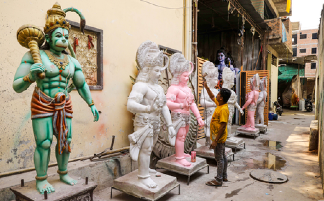 हैदराबादमध्ये हनुमान जयंती यात्रेसाठी कडक सुरक्षा व्यवस्था