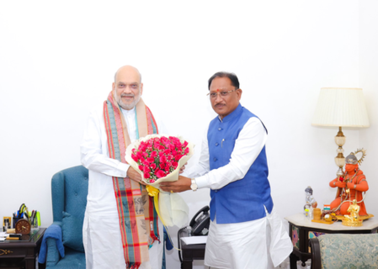बस्तर विकास मॉडेलवर चर्चा, अमित शाह आणि सीएम विष्णु देव यांची महत्त्वाची बैठक
