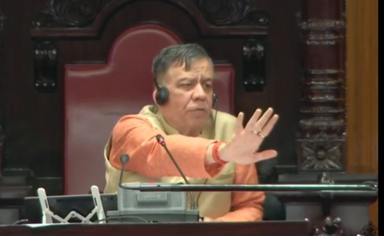 यूपी विधानसभा में विद्यार्थ्यांचा शैक्षणिक भ्रमण, सतीश महाना यांनी दिला संदेश