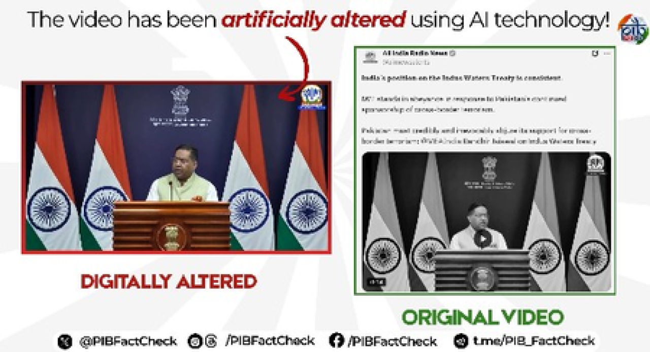 सोशल मीडियावर वायरल एमईए प्रवक्त्याचा व्हिडिओ फर्जी, पीआयबीने केला खंडन