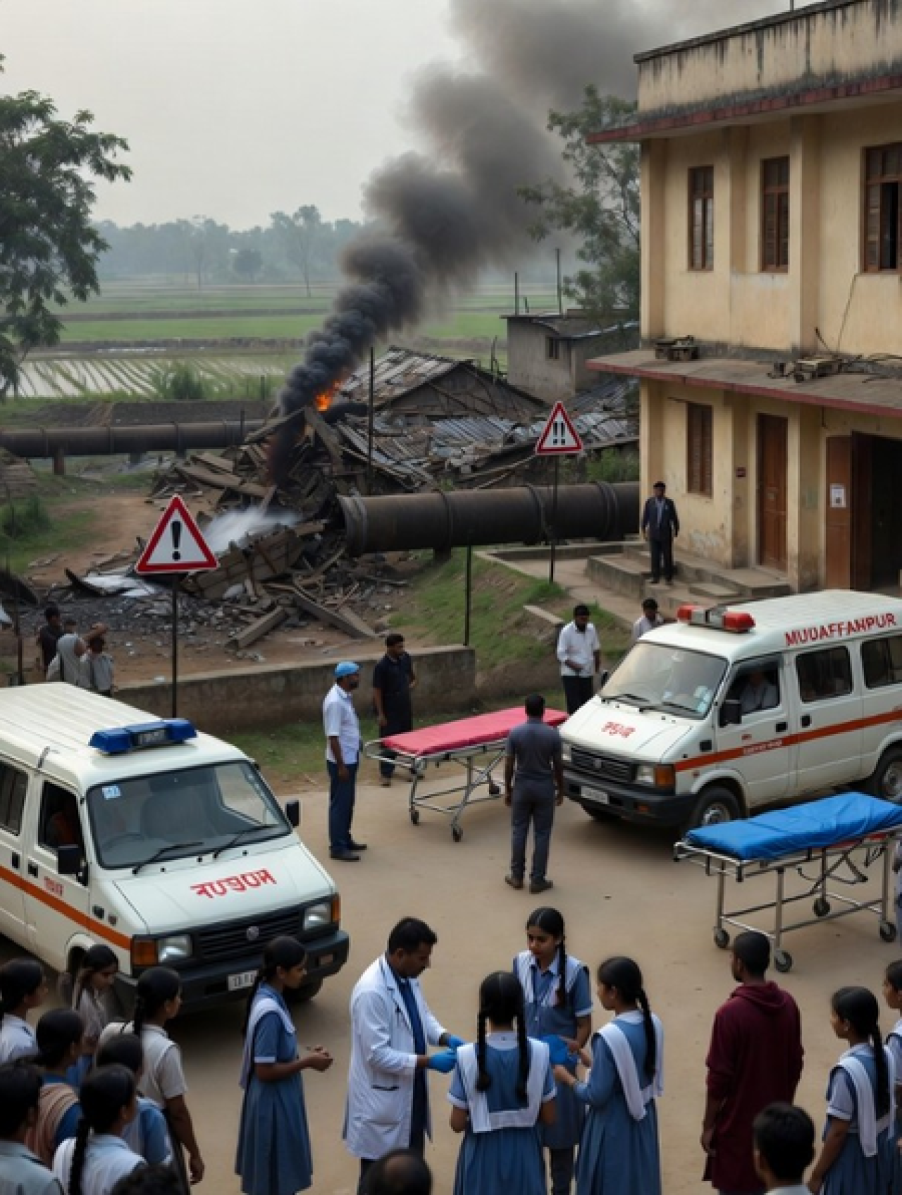 बिहार: मुजफ्फरपुरमध्ये गॅस पाइपलाइन लीक झाल्याने 7 शालेय विद्यार्थिनी बेहोश बिहार: मुजफ्फरपुरमध्ये गॅस पाइपलाइन लीक झाल्याने 7 शालेय विद्यार्थिनी बेहोश