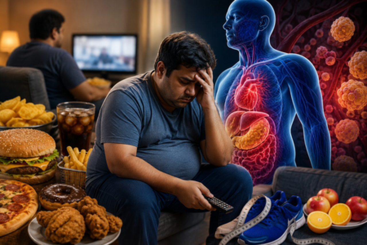 प्रोसेस्ड फूड आणि सुस्त जीवनशैली भारतीयांच्या आरोग्यावर संकट निर्माण करत आहेत: तज्ञ प्रोसेस्ड फूड आणि सुस्त जीवनशैली भारतीयांच्या आरोग्यावर संकट निर्माण करत आहेत: तज्ञ